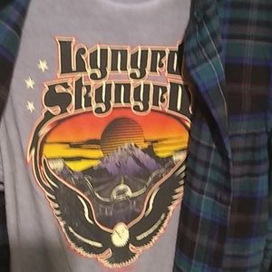 Goodfellow & Co Tops - Lynyrd Skynyrd T-shirt with matching flannel Goodfellow & Co Tops - Lynyrd Skynyrd T-shirt with matching flannel